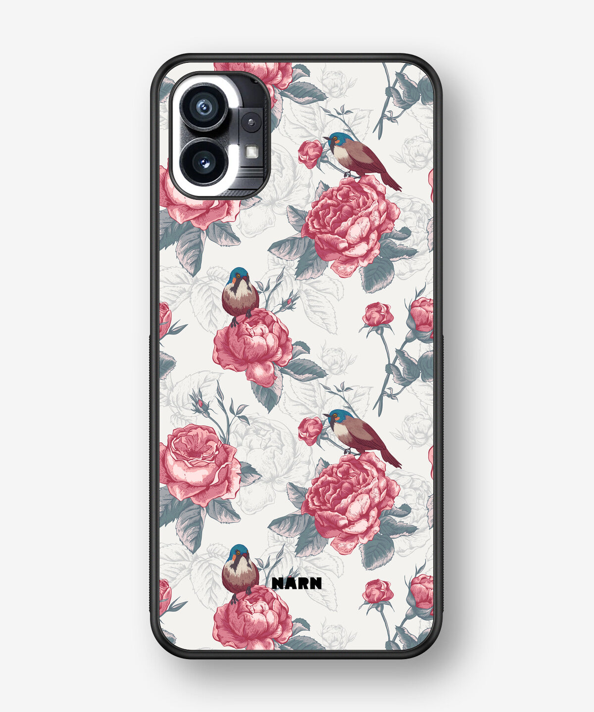 Nothing Phone (1) Hard Case – Birds Among Roses - View 1