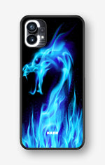 Nothing Phone (1) Hard Case – Blue Flames Dragon - View 1