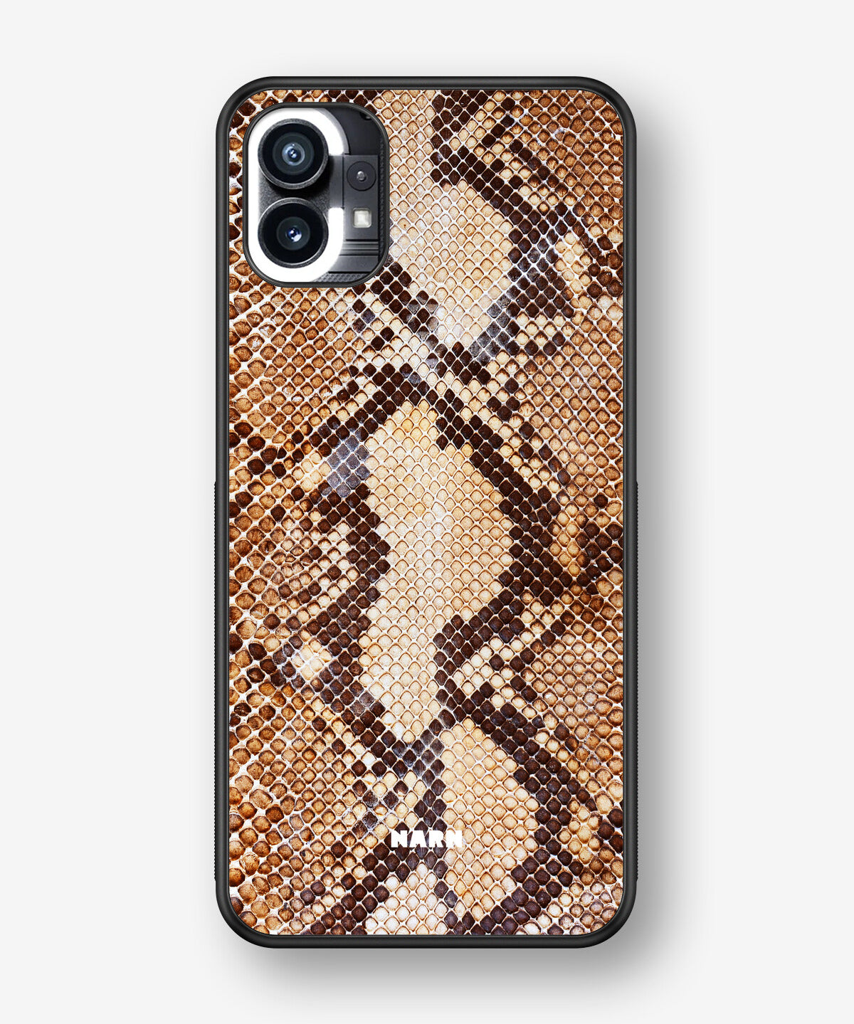Nothing Phone (1) Hard Case – Brown Snakeskin - View 1