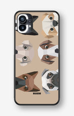 Nothing Phone (1) Hard Case – Cute Dogs - View 1