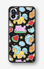 Nothing Phone (1) Hard Case – Cute Stickers - View 1
