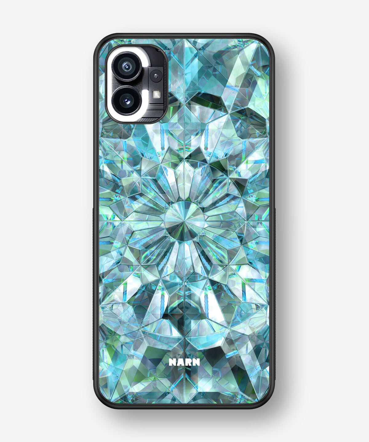 Nothing Phone (1) Hard Case – Green Crystals - View 1