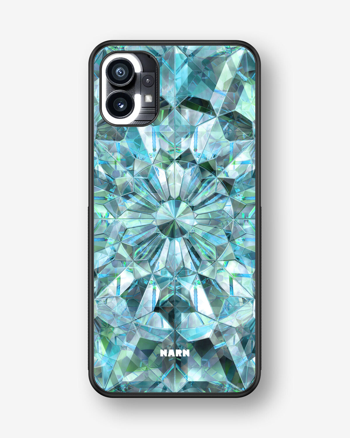 Nothing Phone (1) Hard Case – Green Crystals - View 1