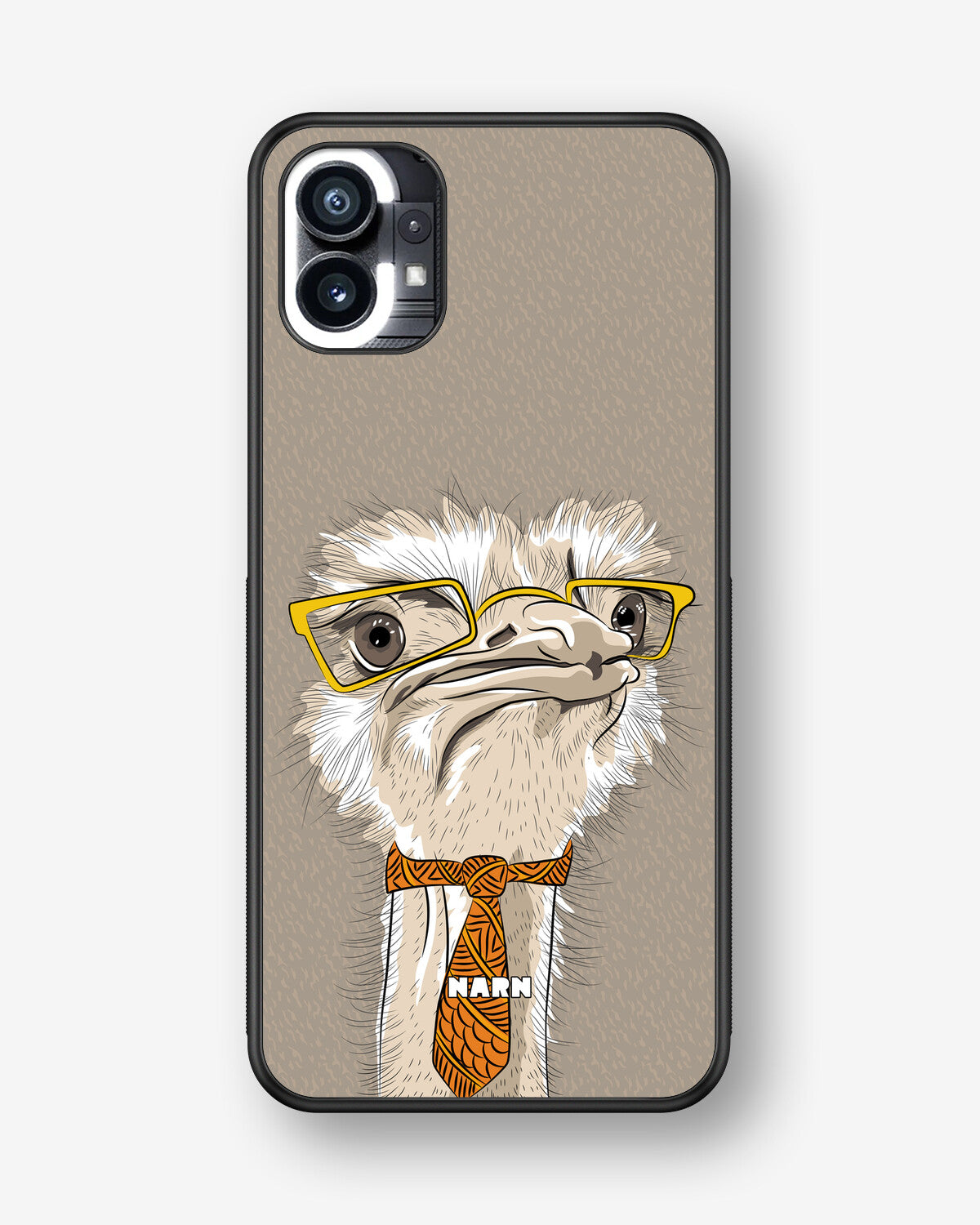 Nothing Phone (1) Hard Case – Hipster Ostrich - View 1