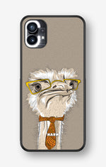 Nothing Phone (1) Hard Case – Hipster Ostrich - View 1