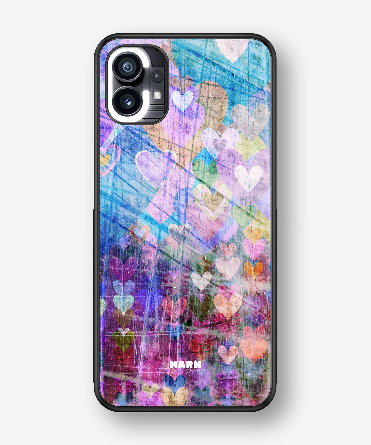 Nothing Phone (1) Hard Case – Purple Hearts - View 1