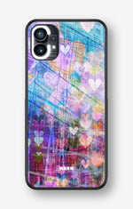 Nothing Phone (1) Hard Case – Purple Hearts - View 1