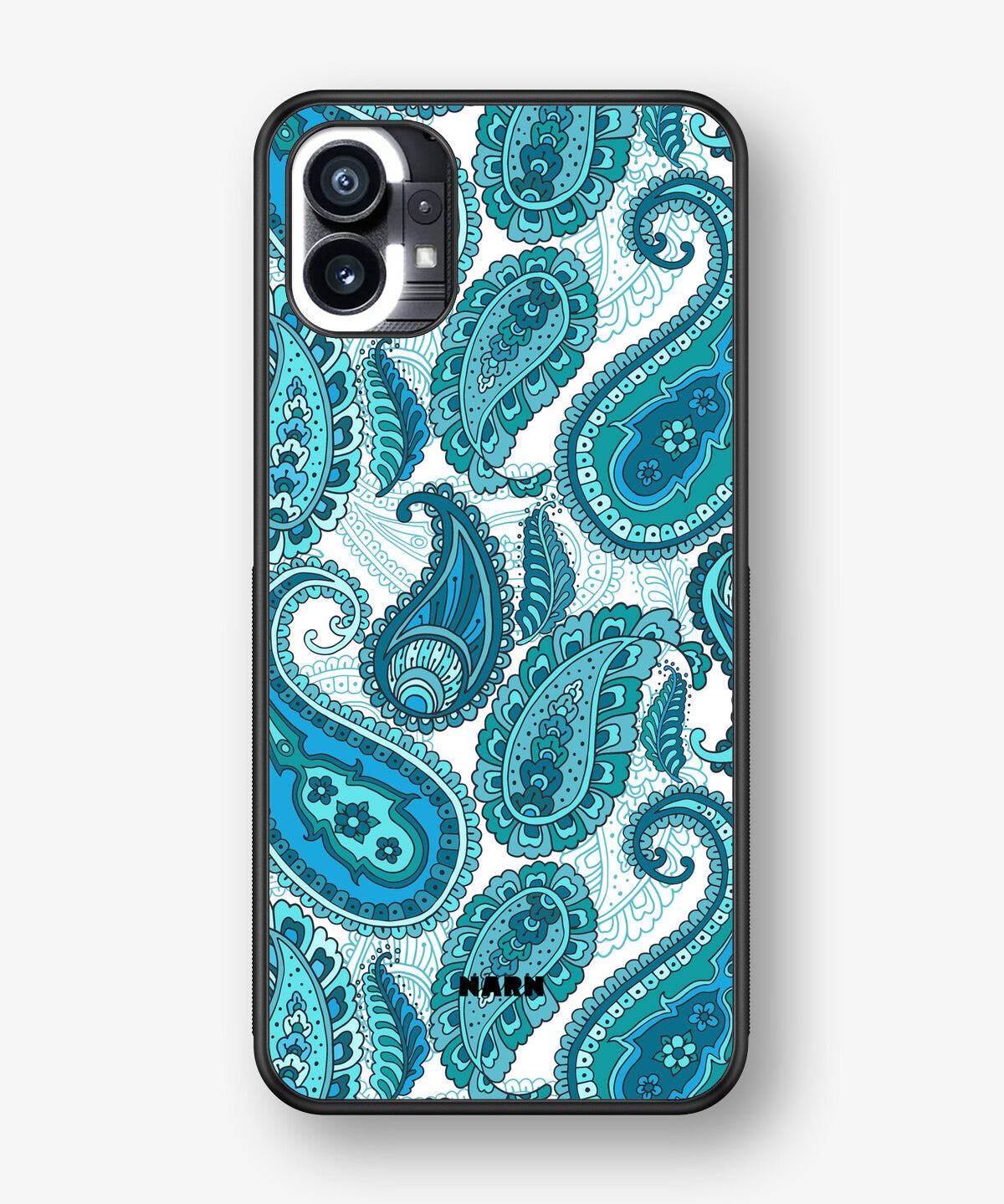Nothing Phone (1) Hard Case – Turquoise Paisley - View 1