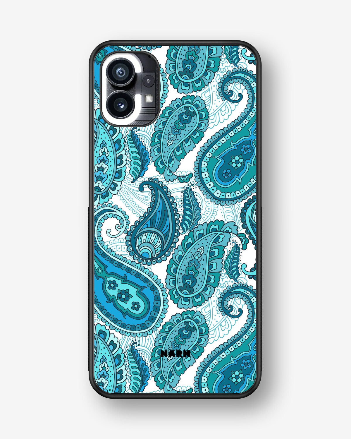 Nothing Phone (1) Hard Case – Turquoise Paisley - View 1
