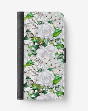OnePlus 6 Wallet Case - White Bloom - View 1