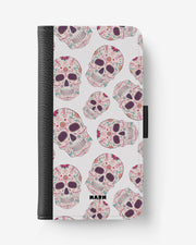 OnePlus 8 Wallet Case - Calavera Skulls - View 1