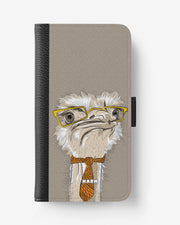 OnePlus 8 Wallet Case - Hipster Ostrich - View 1