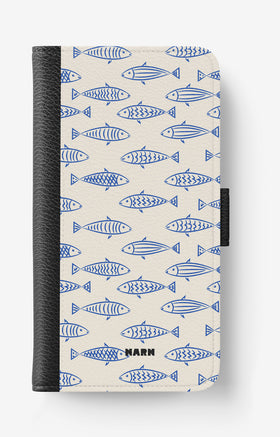 OnePlus 8 Wallet Case - Blue Catch - View 1
