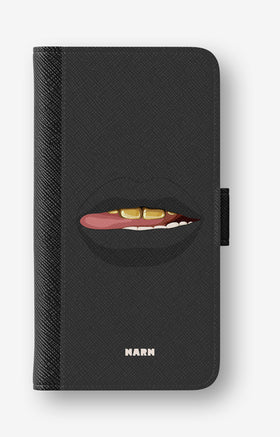 OnePlus Nord 5 Wallet Case - Golden Lips - View 1