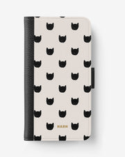 Samsung Galaxy A04s Wallet Case - Kitty Dots - View 1