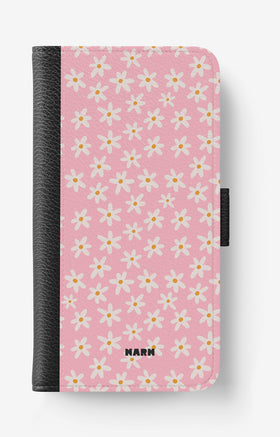 Samsung Galaxy A04s Wallet Case - Pink Daisy - View 1