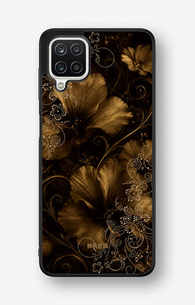 Samsung Galaxy A12 Hard Case – Bloom Noir - View 1