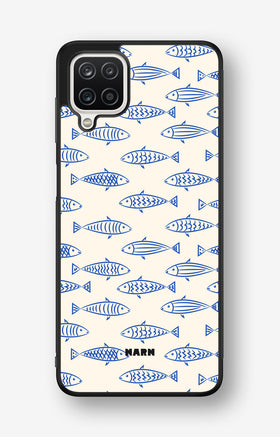Samsung Galaxy A12 Hard Case – Blue Catch - View 1