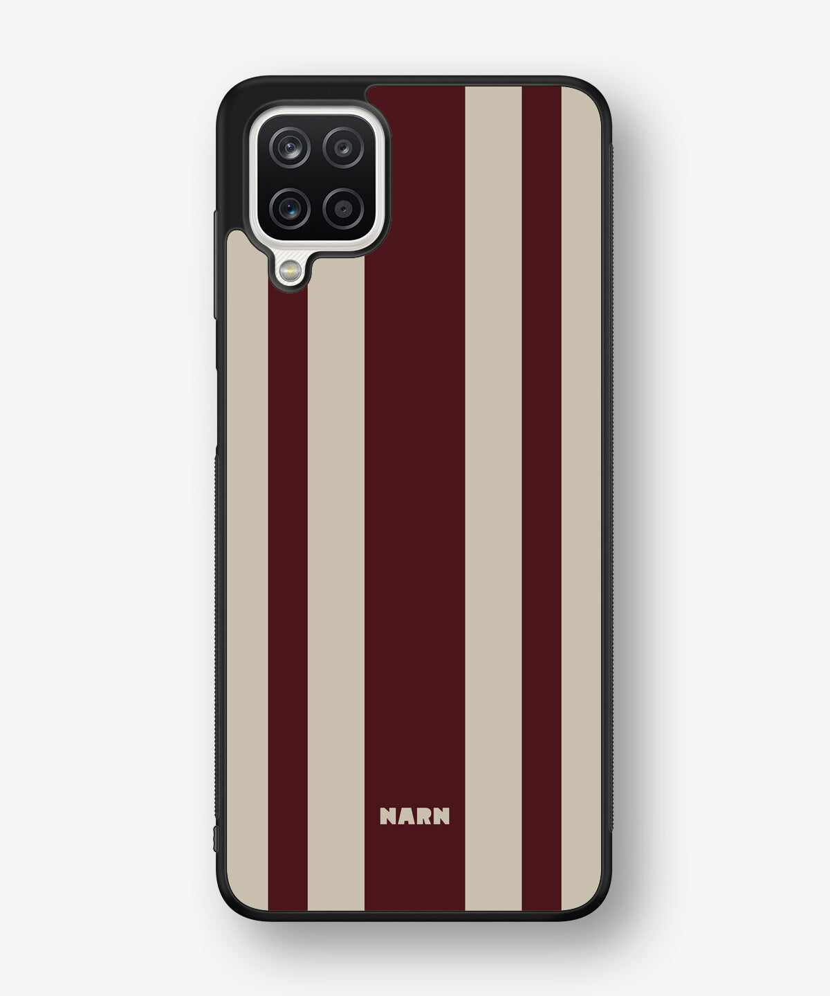 Samsung Galaxy A12 Hard Case – Bordeaux Stripe - View 1