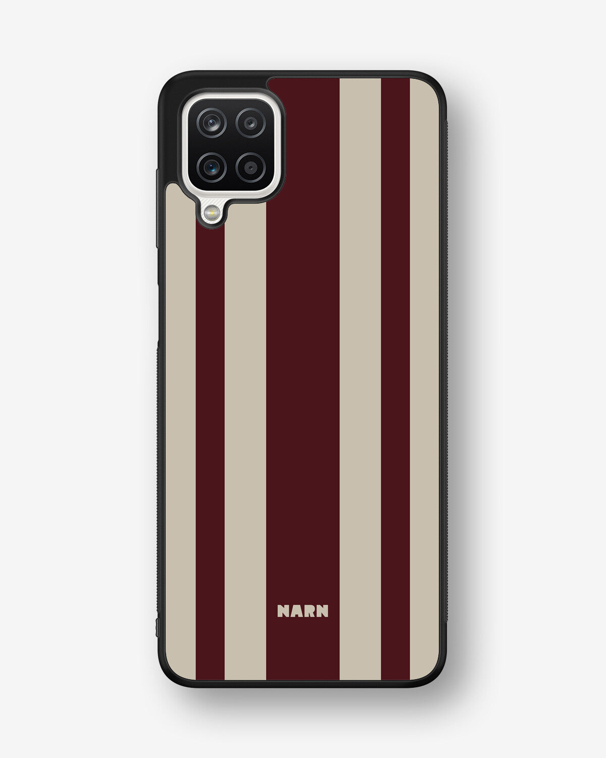Samsung Galaxy A12 Hard Case – Bordeaux Stripe - View 1