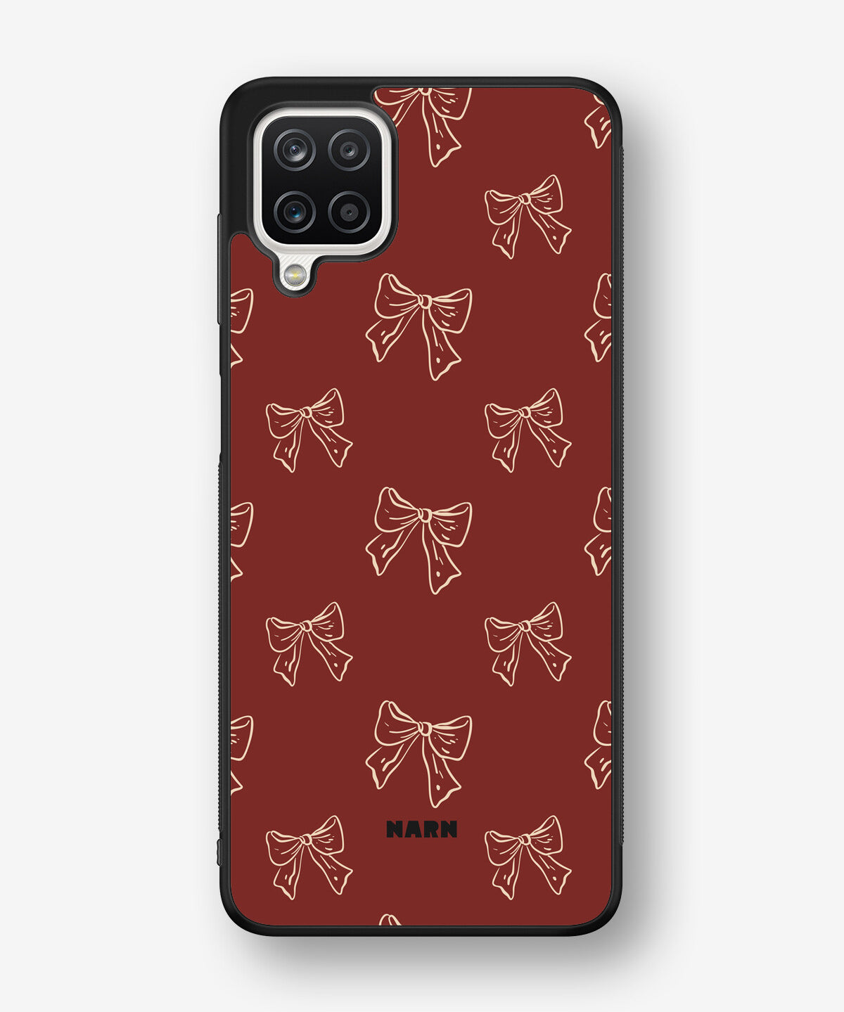 Samsung Galaxy A12 Hard Case – Cherry Bows - View 1