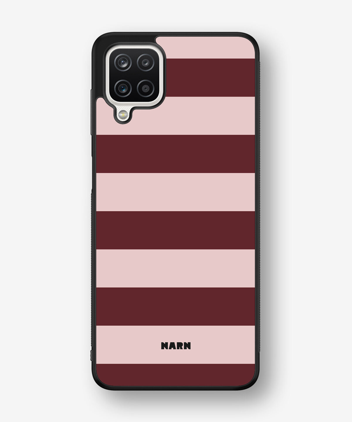 Samsung Galaxy A12 Hard Case – Cranberry Stripe - View 1