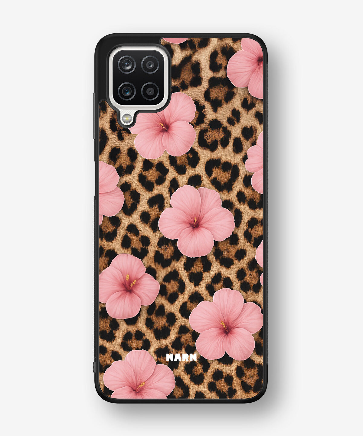 Samsung Galaxy A12 Hard Case – Leopard Flower - View 1