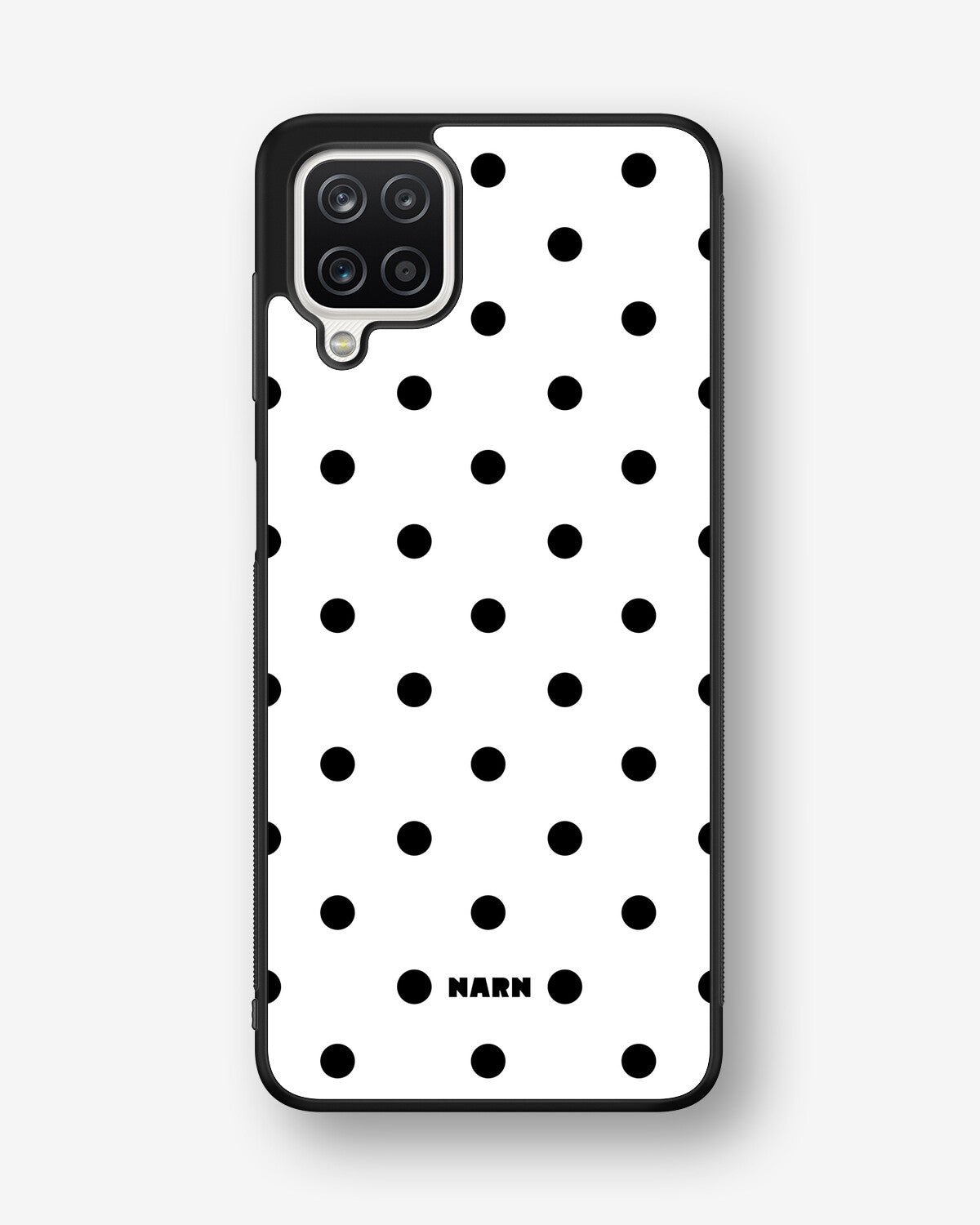 Samsung Galaxy A12 Hard Case – Mono Dots - View 1