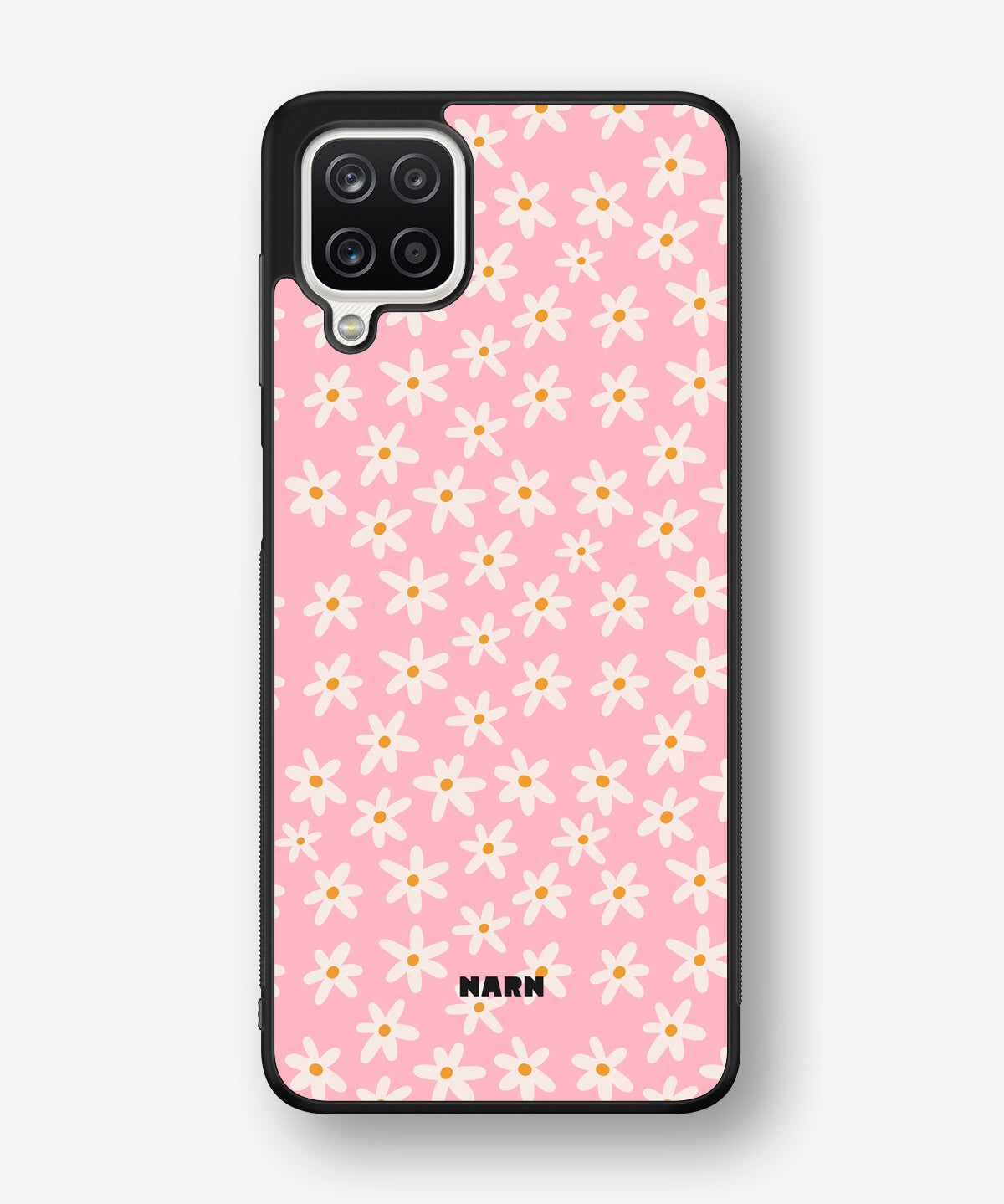 Samsung Galaxy A12 Hard Case – Pink Daisy - View 1