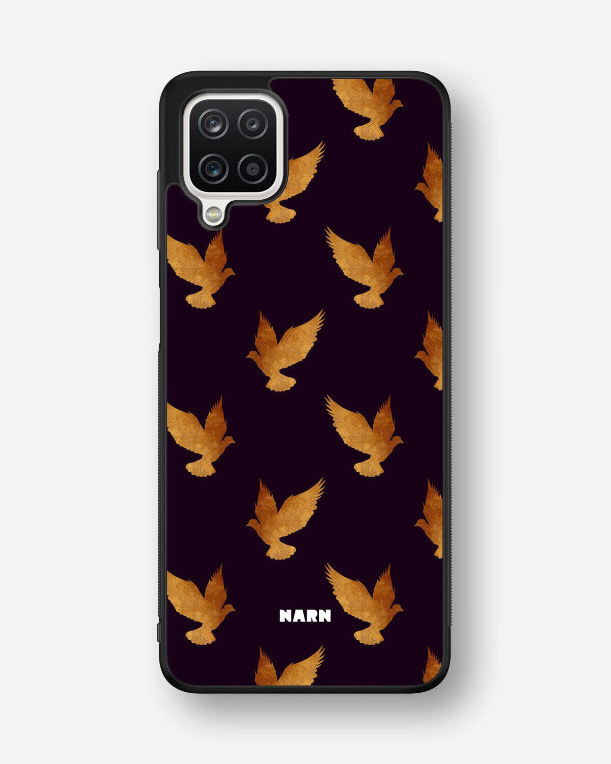 Samsung Galaxy A12 Hard Case – Royal Doves - View 1