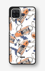 Samsung Galaxy A12 Hard Case – Apricot Sneakers - View 1