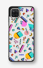 Samsung Galaxy A12 Hard Case – 80s Memphis - View 1