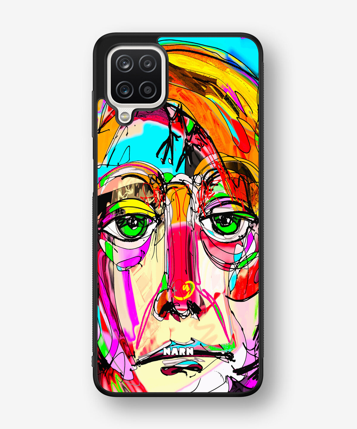 Samsung Galaxy A12 Hard Case – Abstract Portrait - View 1