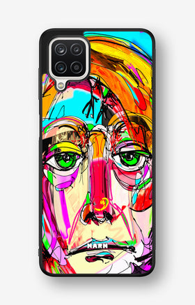 Samsung Galaxy A12 Hard Case – Abstract Portrait - View 1