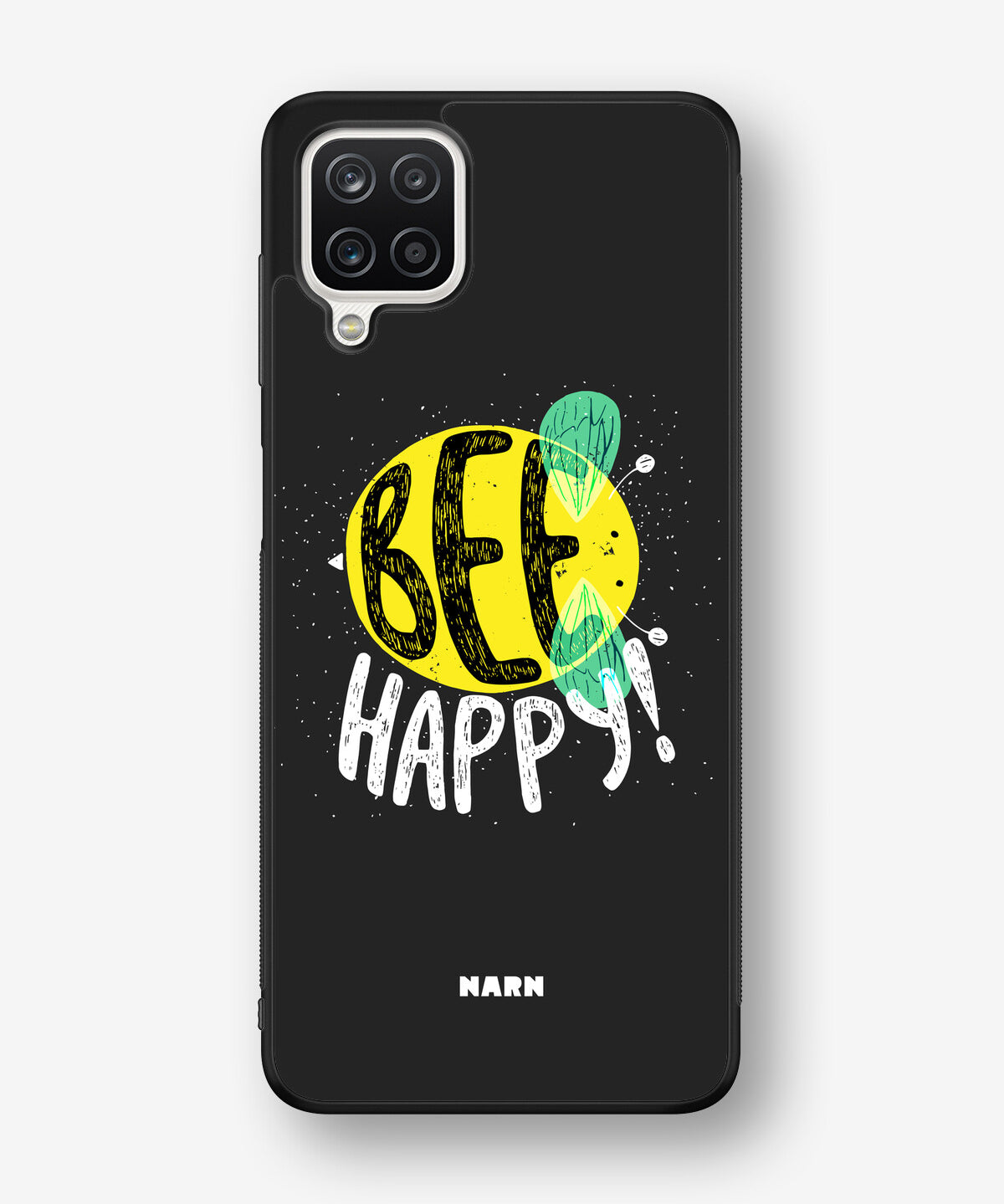 Samsung Galaxy A12 Hard Case – BEE Happy - View 1