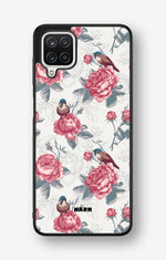 Samsung Galaxy A12 Hard Case – Birds Among Roses - View 1