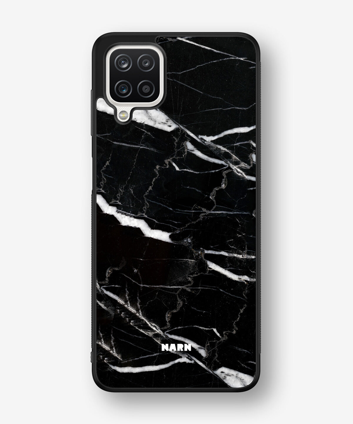 Samsung Galaxy A12 Hard Case – Black Marble - View 1