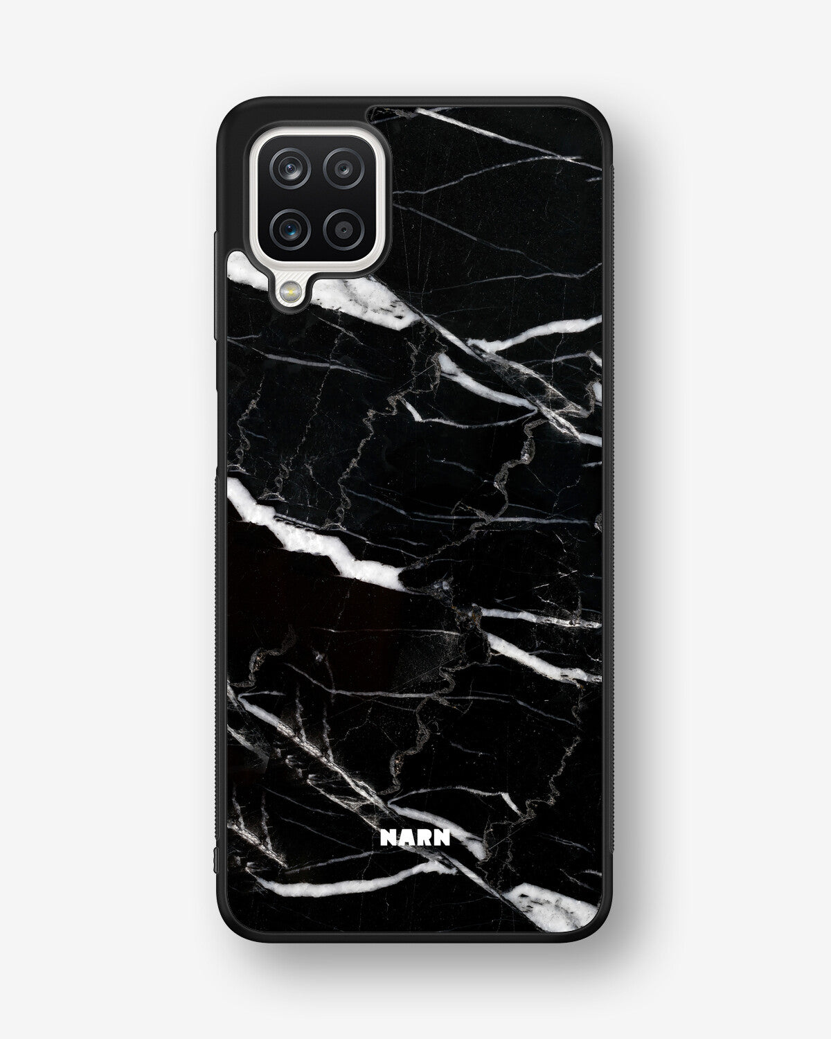 Samsung Galaxy A12 Hard Case – Black Marble - View 1