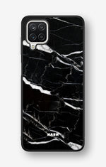 Samsung Galaxy A12 Hard Case – Black Marble - View 1