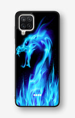 Samsung Galaxy A12 Hard Case – Blue Flames Dragon - View 1