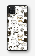 Samsung Galaxy A12 Hard Case – Cartoon Cats - View 1