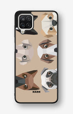 Samsung Galaxy A12 Hard Case – Cute Dogs - View 1