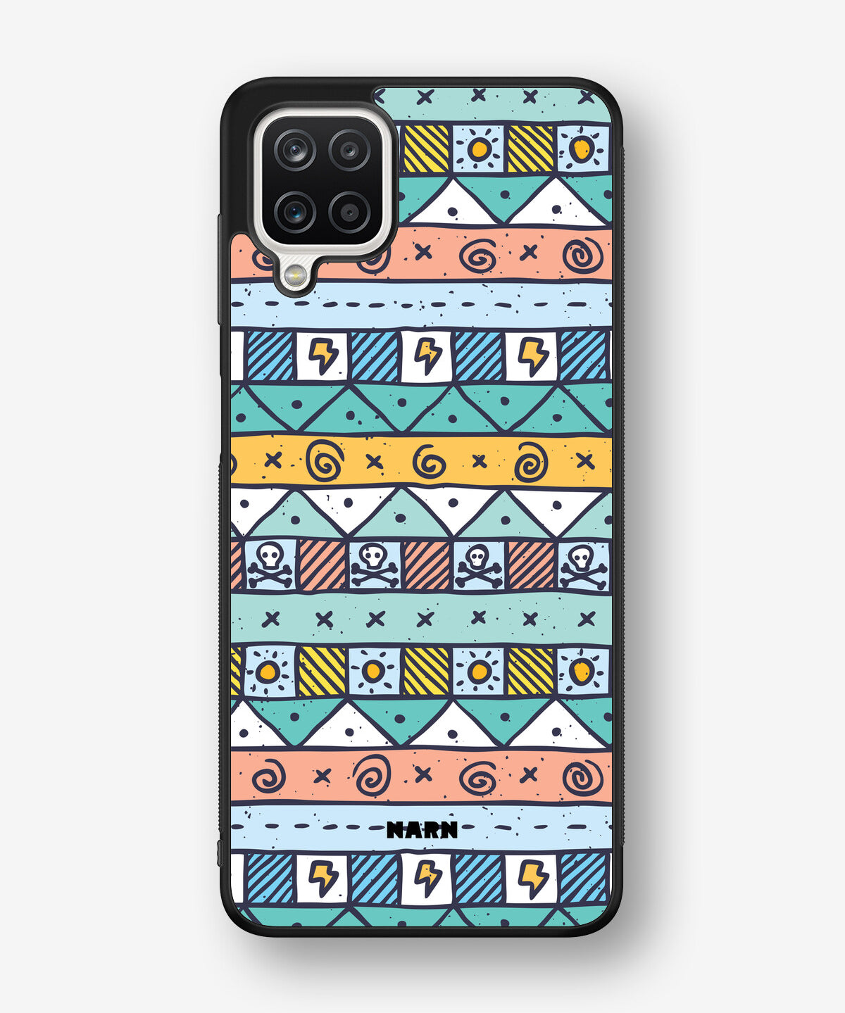 Samsung Galaxy A12 Hard Case – Cute Pattern - View 1