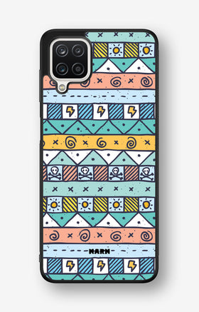 Samsung Galaxy A12 Hard Case – Cute Pattern - View 1