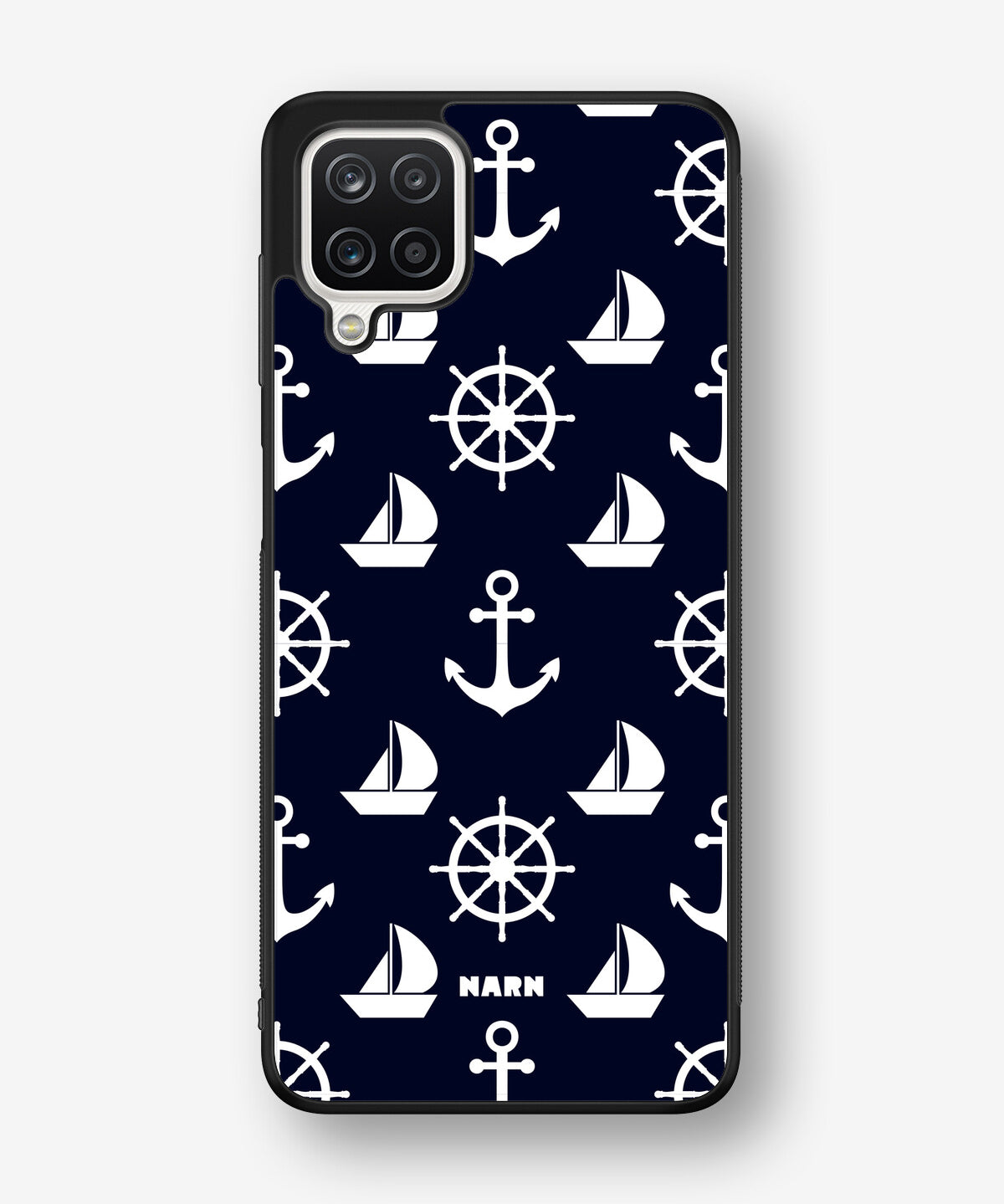 Samsung Galaxy A12 Hard Case – Deep Blue Voyage - View 1