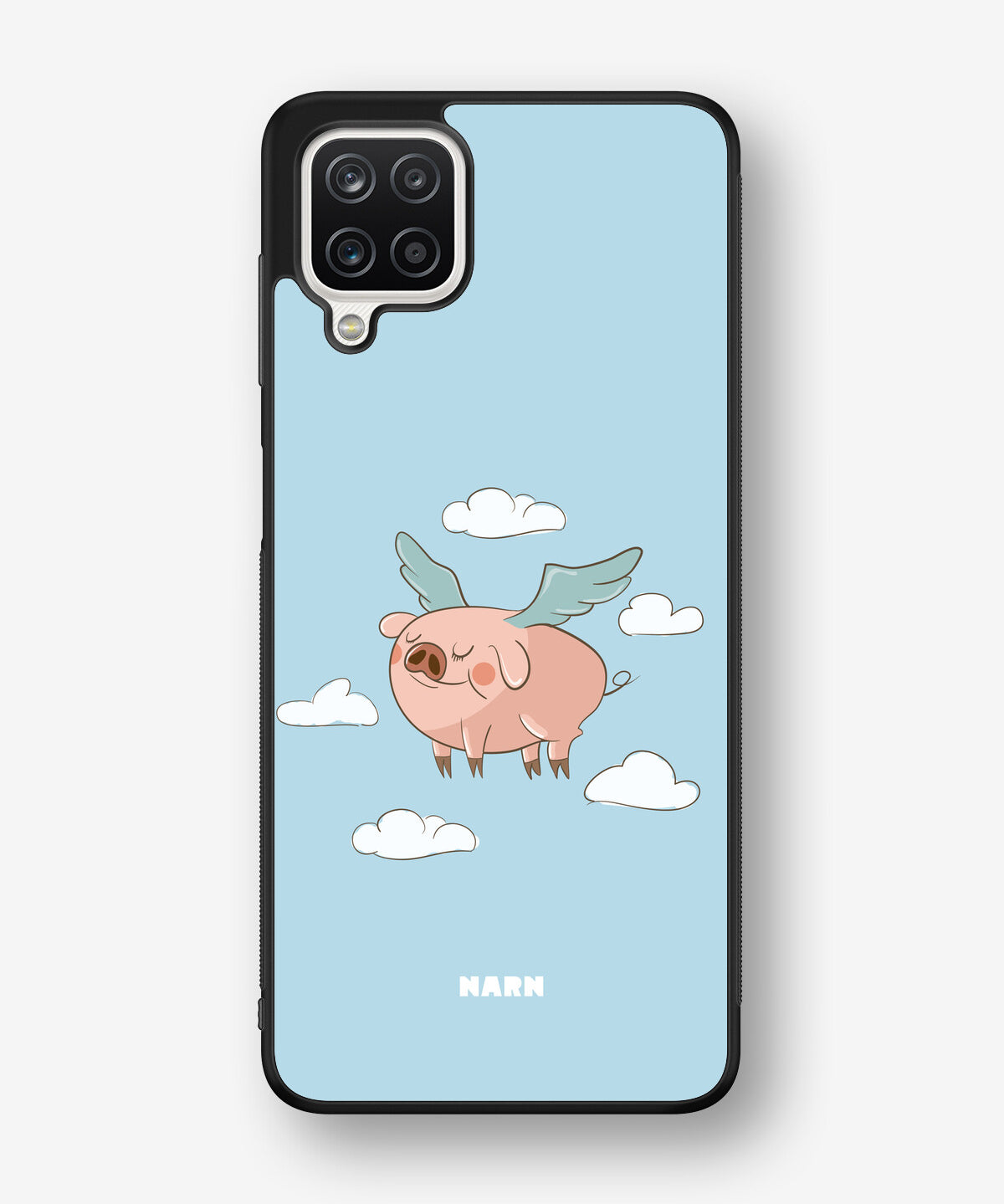 Samsung Galaxy A12 Hard Case – Dreamy Pig - View 1