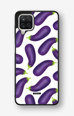 Samsung Galaxy A12 Hard Case – Eggplant Pattern - View 1