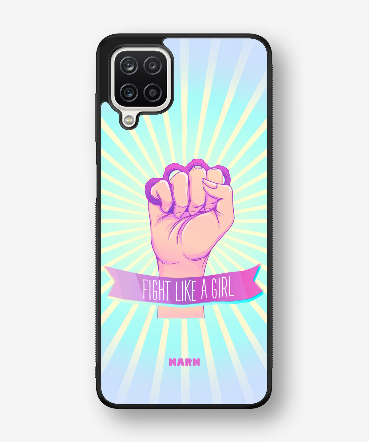 Samsung Galaxy A12 Hard Case – Fight Like A Girl - View 1