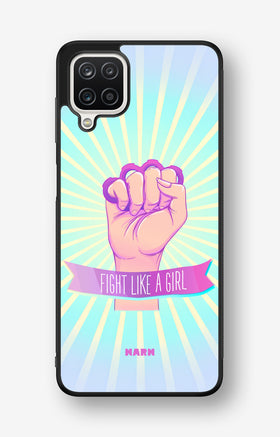 Samsung Galaxy A12 Hard Case – Fight Like A Girl - View 1