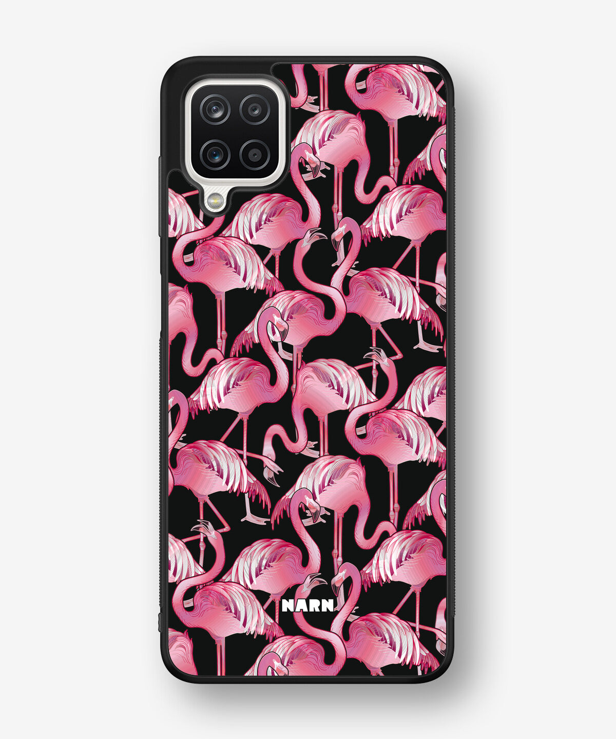 Samsung Galaxy A12 Hard Case – Flamingos - View 1
